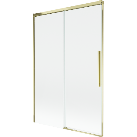 Mexen Rox parawan nawannowy 2-skrzydłowy rozsuwany 120 x 150 cm, transparent, złoty - 8C9-120-001-50-00