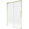 Mexen Rox Duschwand 2-flügelig verschiebbar 120 x 150 cm, transparent, gold - 8C9-120-001-50-00