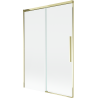 Mexen Rox parawan nawannowy 2-skrzydłowy rozsuwany 120 x 150 cm, transparent, złoty - 8C9-120-001-50-00