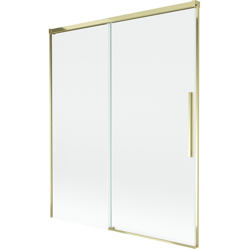 Mexen Rox tweedelige, verschuifbare badwand 140 x 150 cm, transparant, goud - 8C9-140-001-50-00
