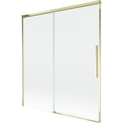 Mexen Rox two-wing sliding bath screen 150 x 150 cm, transparent, gold - 8C9-150-001-50-00