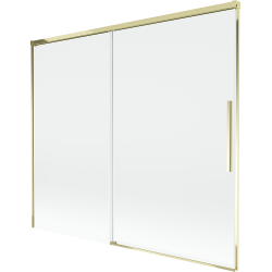 Mexen Rox klizni paravan s 2 krila, 180 x 150 cm, prozirni, zlatni - 8C9-180-001-50-00