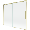 Mexen Rox parawan nawannowy 2-skrzydłowy rozsuwany 180 x 150 cm, transparent, złoty - 8C9-180-001-50-00