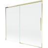 Mexen Rox tweedelige, uitschuifbare badscherm 180 x 150 cm, transparant, goud - 8C9-180-001-50-00