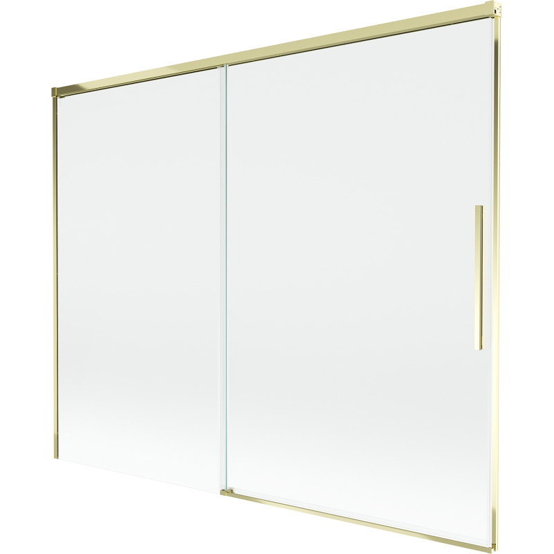 Mexen Rox twee-delige schuifbare badwand 190 x 150 cm, transparant, goud - 8C9-190-001-50-00