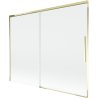 Mexen Rox mampara de ducha corredera de 2 paneles 190 x 150 cm, transparente, dorado - 8C9-190-001-50-00