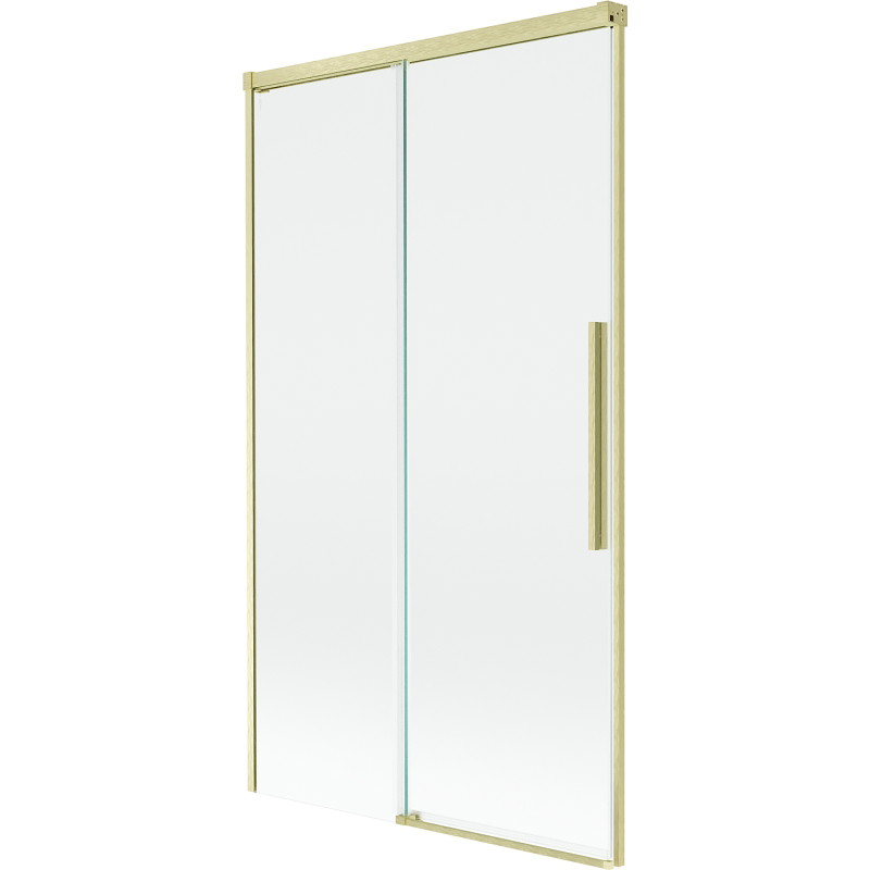 Mexen Rox 2-delige schuifbare badwand 100 x 150 cm, transparant, goud geborsteld - 8C9-100-001-55-00