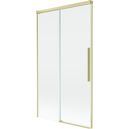 Mexen Rox parawan nawannowy 2-skrzydłowy rozsuwany 100 x 150 cm, transparent, złoty szczotkowany - 8C9-100-001-55-00
