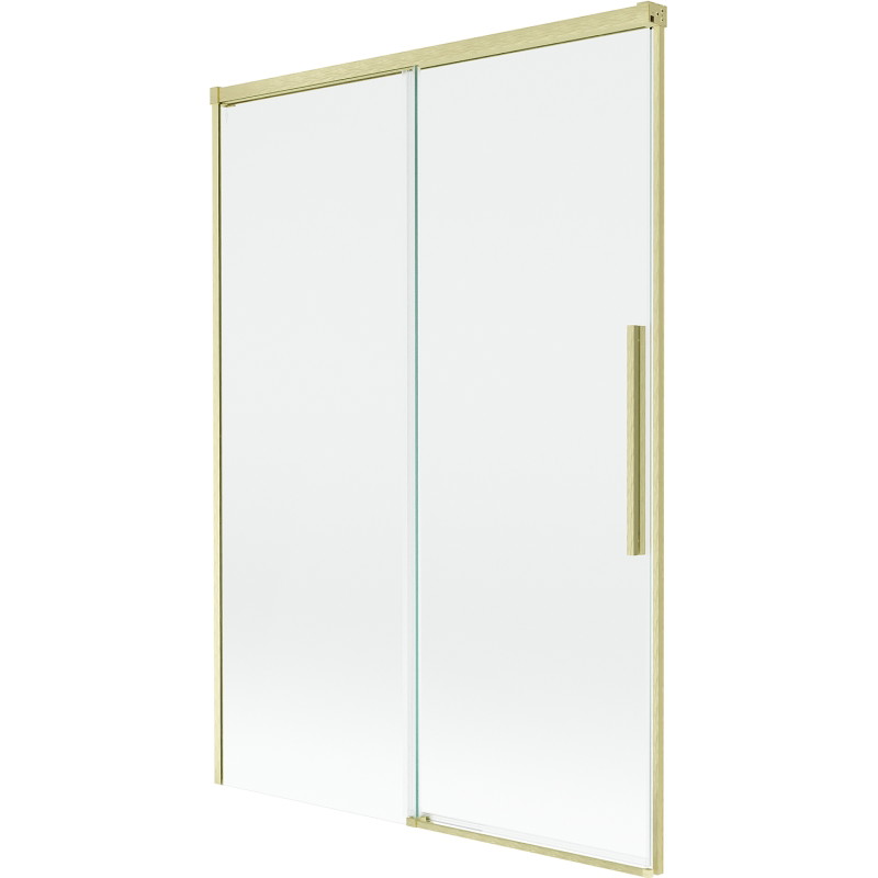 Mexen Rox 2-delige uitschuifbare badwand 120 x 150 cm, transparant, goud geborsteld - 8C9-120-001-55-00