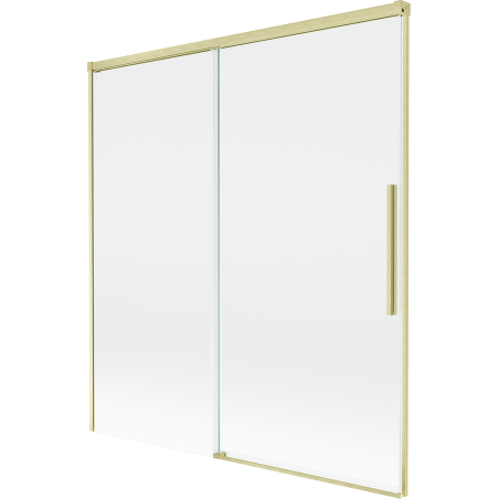 Mexen Rox parawan nawannowy 2-skrzydłowy rozsuwany 150 x 150 cm, transparent, złoty szczotkowany - 8C9-150-001-55-00
