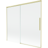 Mexen Rox parawan nawannowy 2-skrzydłowy rozsuwany 170 x 150 cm, transparent, złoty szczotkowany - 8C9-170-001-55-00
