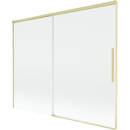 Mexen Rox 2-delige uitschuifbare badwand 190 x 150 cm, transparant, goud geborsteld - 8C9-190-001-55-00