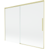 Mexen Rox 2-delige uitschuifbare badwand 190 x 150 cm, transparant, goud geborsteld - 8C9-190-001-55-00