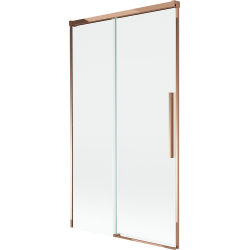 Mexen Rox 2-Panel Sliding Shower Screen 100 x 150 cm, Transparent, Rose Gold - 8C9-100-001-60-00