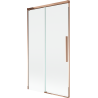 Mexen Rox Duschabtrennung 2-flügelig verschiebbar 100 x 150 cm, transparent, Roségold - 8C9-100-001-60-00
