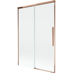 Mexen Rox 2-osaline kokkupandav vanni sirm, lükatav, 120 x 150 cm, läbipaistev, roosakaskuldne - 8C9-120-001-60-00