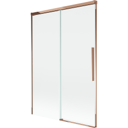 Mexen Rox badwand 2-delige schuifwand 120 x 150 cm, transparant, rosé goud - 8C9-120-001-60-00