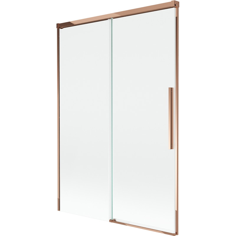 Mexen Rox klizni paravan za kadu, s 2 krila, klizni, 120 x 150 cm, proziran, ružičasto zlato - 8C9-120-001-60-00