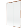 Mexen Rox Duschwand 2-flügelig verschiebbar 120 x 150 cm, transparent, Roségold - 8C9-120-001-60-00