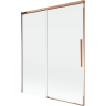 Mexen Rox 2-panel sliding bathtub screen 140 x 150 cm, transparent, rose gold - 8C9-140-001-60-00