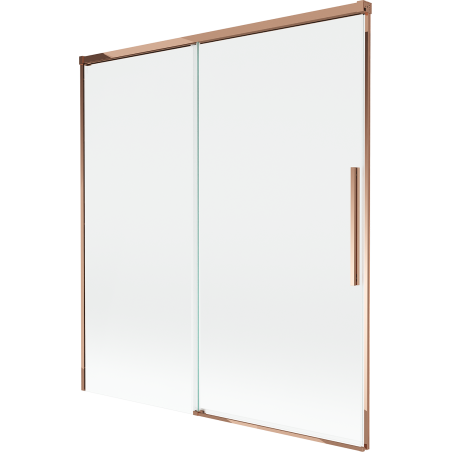 Mexen Rox klizni paravan za tuš kabinu 2-krilni, 150 x 150 cm, proziran, ružičasto zlato - 8C9-150-001-60-00