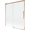 Mexen Rox Duschtrennwand 2-flügelig, verschiebbar 150 x 150 cm, transparent, Roségold - 8C9-150-001-60-00