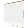 Mexen Rox 2-panel sliding bathtub screen 170 x 150 cm, transparent, rose gold - 8C9-170-001-60-00