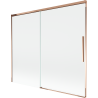 Mexen Rox parawan nawannowy 2-skrzydłowy rozsuwany 180 x 150 cm, transparent, różowe złoto - 8C9-180-001-60-00