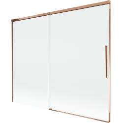 Mexen Rox 2-Panel Sliding Shower Screen 190 x 150 cm, Transparent, Rose Gold - 8C9-190-001-60-00