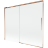 Mexen Rox bathtub screen 2-wing sliding 190 x 150 cm, transparent, rose gold - 8C9-190-001-60-00