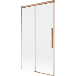 Mexen Rox duschvägg 2-delad skjutbar 100 x 150 cm, transparent, borstad koppar - 8C9-100-001-65-00