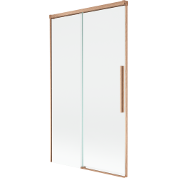 Mexen Rox zweiflügelige, verschiebbare Badewannenabtrennung 100 x 150 cm, transparent, gebürstetes Kupfer - 8C9-100-001-65-00