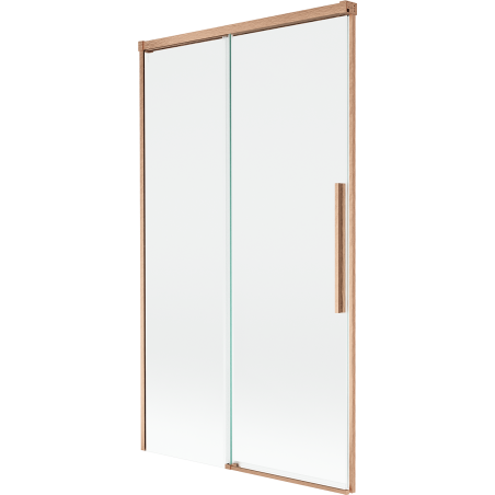 Mexen Rox parawan nawannowy 2-skrzydłowy rozsuwany 100 x 150 cm, transparent, miedź szczotkowana - 8C9-100-001-65-00