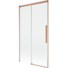 Mexen Rox Duschtrennwand, 2-teilig, verschiebbar, 100 x 150 cm, transparent, gebürstetes Kupfer - 8C9-100-001-65-00