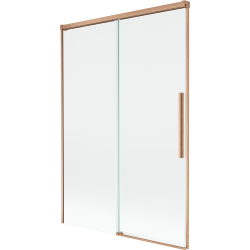 Mexen Rox paroi de baignoire à 2 volets coulissants 120 x 150 cm, transparent, cuivre brossé - 8C9-120-001-65-00