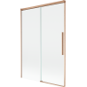 Mexen Rox 2-delige verschuifbare badwand 120 x 150 cm, transparant, geborsteld koper - 8C9-120-001-65-00