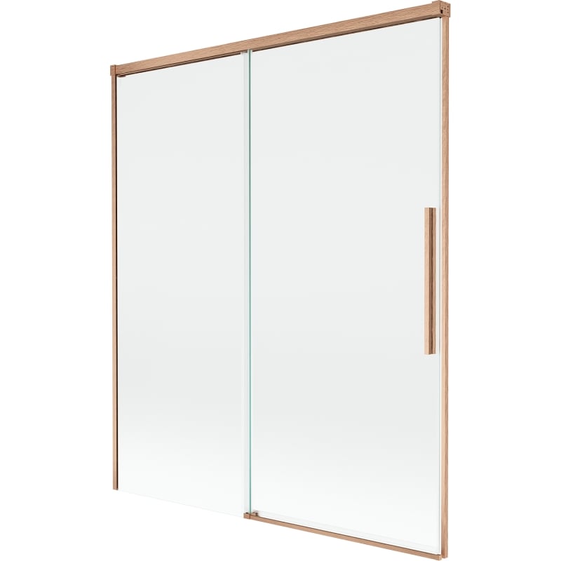 Mexen Rox parawan nawannowy 2-skrzydłowy rozsuwany 140 x 150 cm, transparent, miedź szczotkowana - 8C9-140-001-65-00