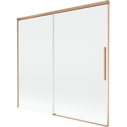 Mexen Rox parawan nawannowy 2-skrzydłowy rozsuwany 170 x 150 cm, transparent, miedź szczotkowana - 8C9-170-001-65-00