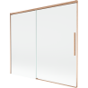 Mexen Rox parawan nawannowy 2-skrzydłowy rozsuwany 180 x 150 cm, transparent, miedź szczotkowana - 8C9-180-001-65-00