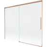 Mexen Rox bath screen 2-panel sliding 190 x 150 cm, transparent, brushed copper - 8C9-190-001-65-00