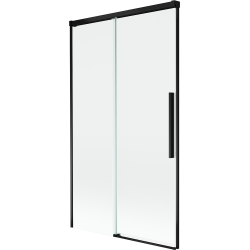 Mexen Rox mampara de baño corredera de 2 hojas 100 x 150 cm, transparente, negro - 8C9-100-001-70-00