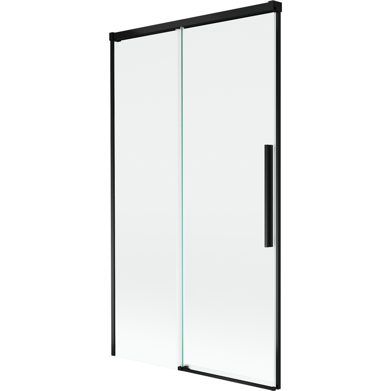 Paroi de douche Mexen Rox 2 volets coulissants 100 x 150 cm, transparent, noir - 8C9-100-001-70-00