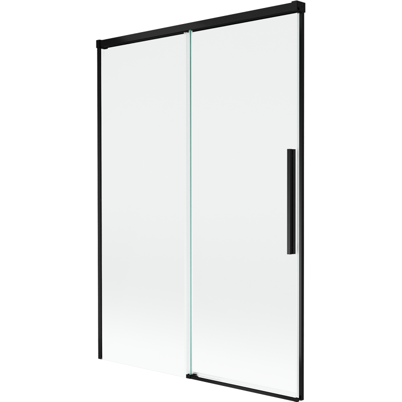 Mexen Rox duschskärm 2-delad skjutbar 120 x 150 cm, transparent, svart - 8C9-120-001-70-00