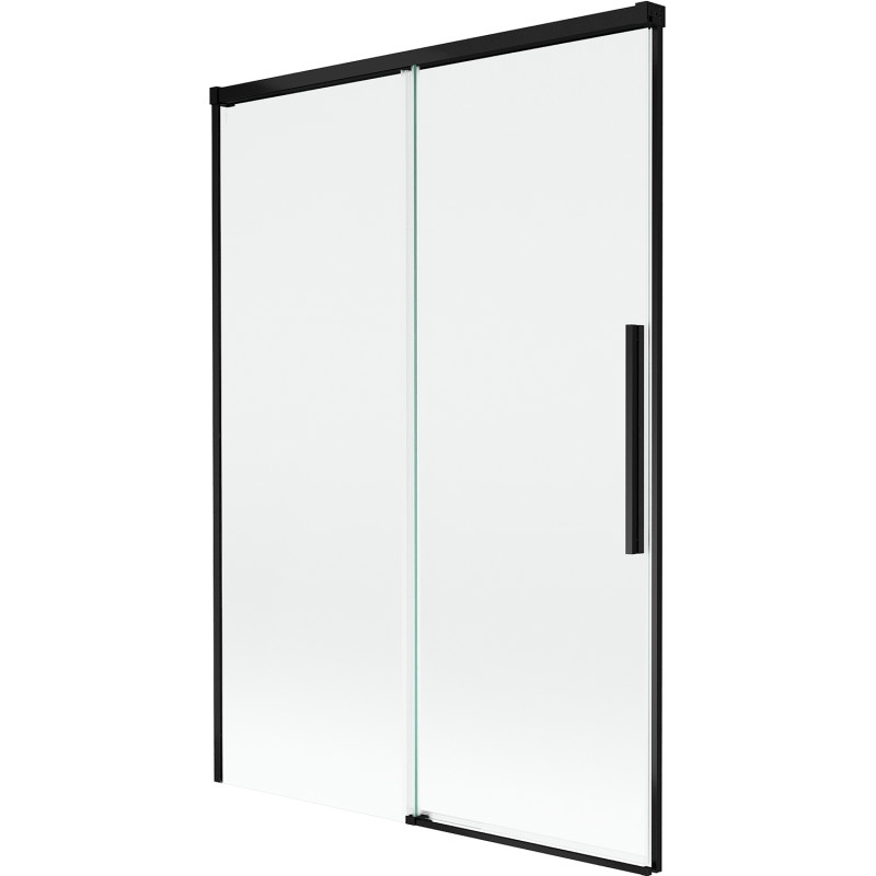 Mexen Rox tweedelige schuifbare badwand 120 x 150 cm, transparant, zwart - 8C9-120-001-70-00