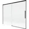 Mexen Rox 2-wing sliding shower screen 190 x 150 cm, transparent, black - 8C9-190-001-70-00