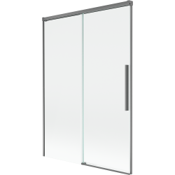 Mexen Rox painel de banho de 2 portas de correr 120 x 150 cm, transparente, gun metal - 8C9-120-001-95-00