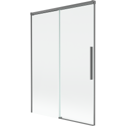 Mexen Rox paratia per vasca da bagno a 2 ante scorrevoli 120 x 150 cm, trasparente, gun metal - 8C9-120-001-95-00