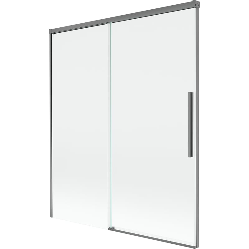 Mexen Rox kahe tiivaga, lahtitõmmatav vanniekraan 140 x 150 cm, läbipaistev, püssmetall - 8C9-140-001-95-00