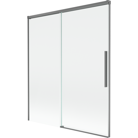 Mexen Rox kahe tiivaga, lahtitõmmatav vanniekraan 140 x 150 cm, läbipaistev, püssmetall - 8C9-140-001-95-00