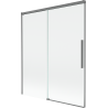 Mexen Rox kahe tiivaga, lahtitõmmatav vanniekraan 140 x 150 cm, läbipaistev, püssmetall - 8C9-140-001-95-00